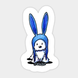 KiniArt Westie Bunny Sticker